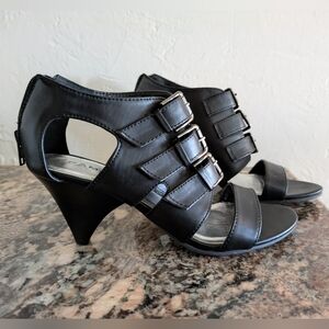 Rampage "Andrya" Strapped Ankle Heels